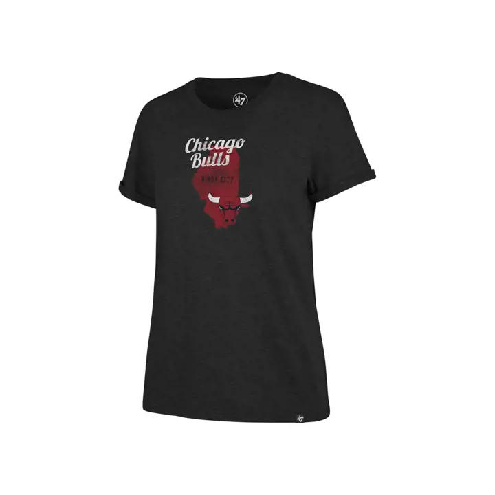 T-shirt tri-blend Femme CHICAGO BULLS NBA "Local Match" 19 blk/R