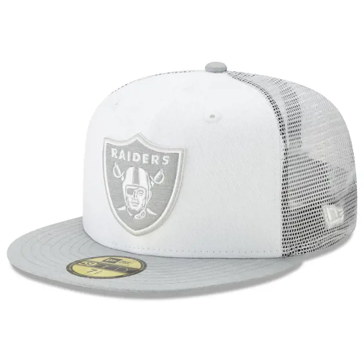 LAS VEGAS RAIDERS NFL Casquette filet 59FIFTY Nuage Blanc WHT/GRY