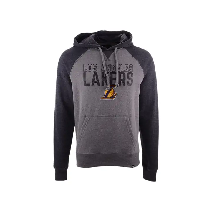 Sweat à capuche raglan NBA Los Angeles Lakers, saison 2019-2020, gris