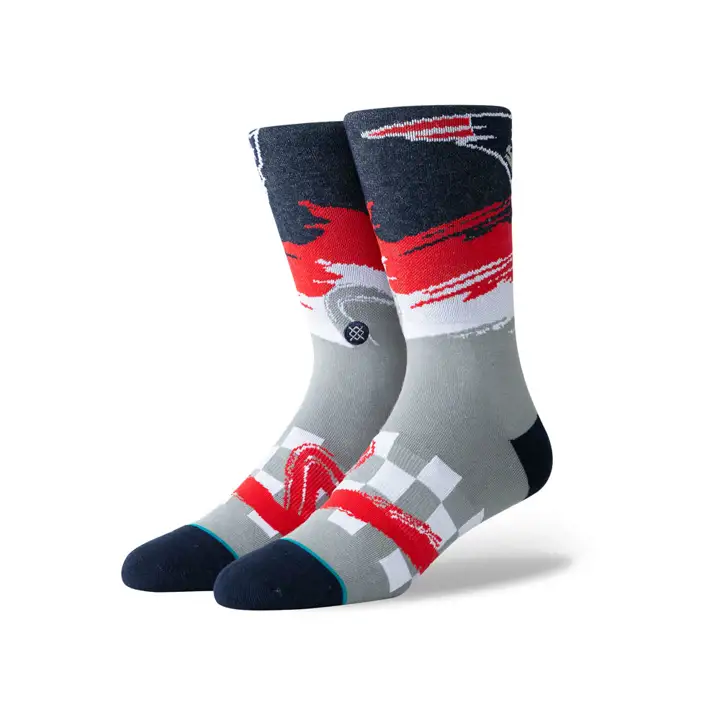 Chaussettes NFL New England Patriots Wave Racer bleu marine/rouge/blanc