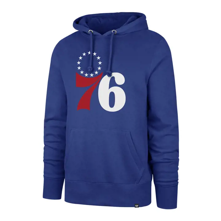SIXERS NBA Headline Imprint Hoodie bleu