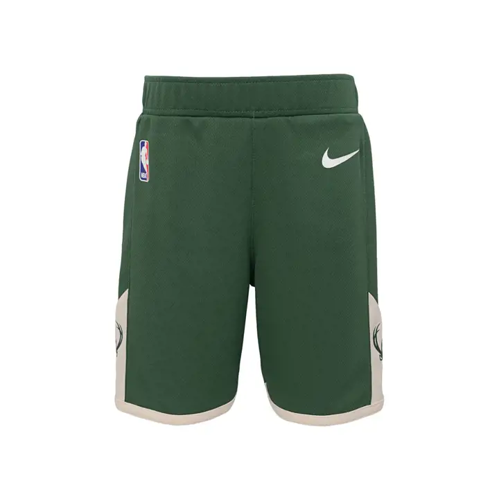 Short Enfant icône réplique NBA des BUCKS vert