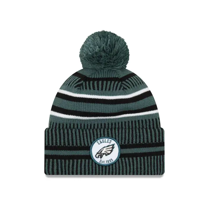 Philadelphia Eagles 19 NFL HM Bonnet tricoté Sport Vert/Noir/Blanc