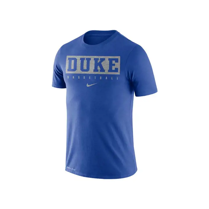 T-shirt d'entraînement de basket Duke Blue Devils NCAA Dri Fit rb
