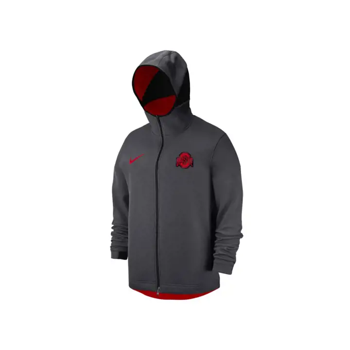 Ohio State Buckeyes NCAA Dri Fit Veste à capuche entièrement zippée Showtime 19