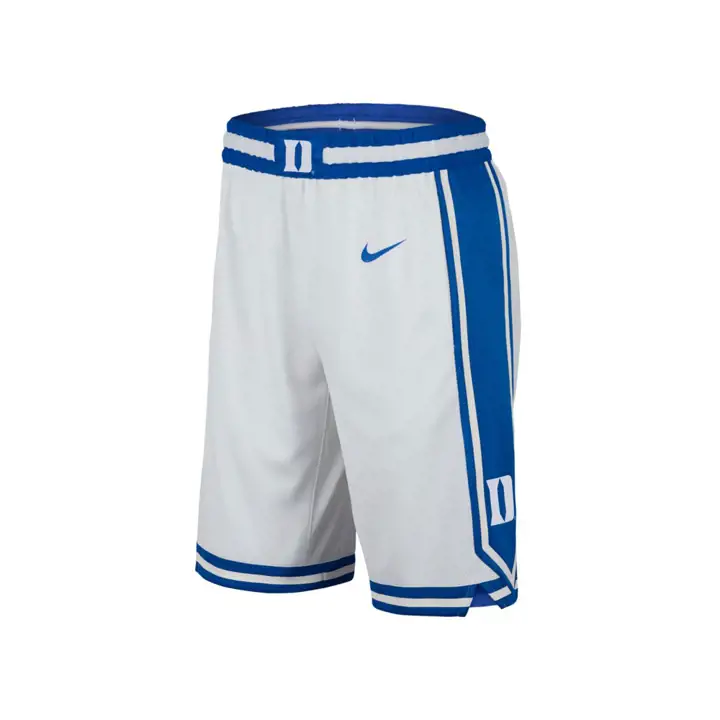 Short de basket réplique domicile NCAA Duke Blue Devils blc/rb