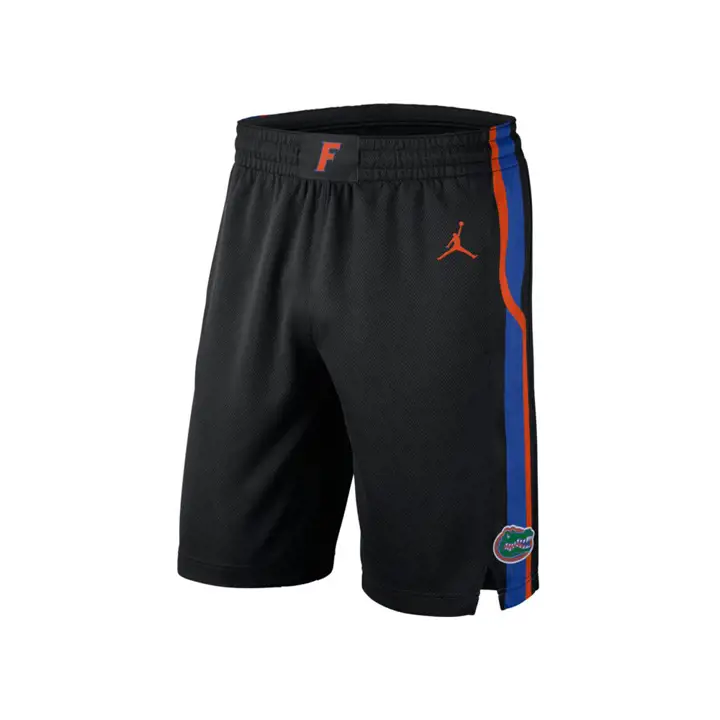 Short de basketball réplique NCAA Florida Gators, noir/orange