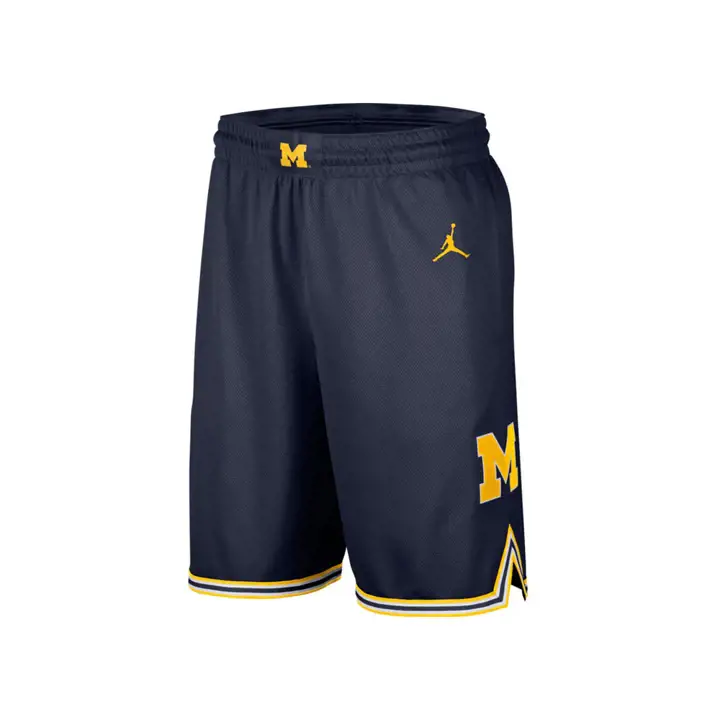 Michigan Wolverines NCAA Replica Basketball Short Extérieur marine/