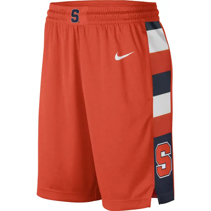 Short de basket-ball en édition limitée NCAA Syracuse Orangemen extérieur orange/blanc
