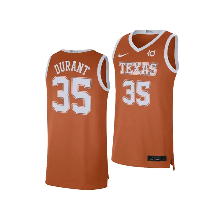 Maillot de basketball Kevin Durant Texas NCAA Édition Limitée tex