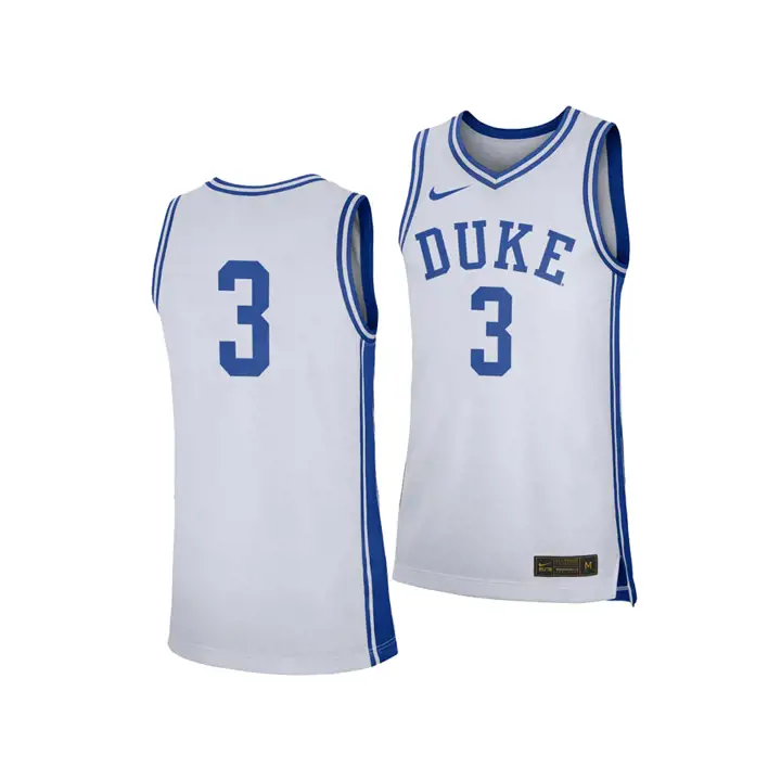 Maillot de basket domicile réplique NCAA Duke Blue Devils blc/rbl