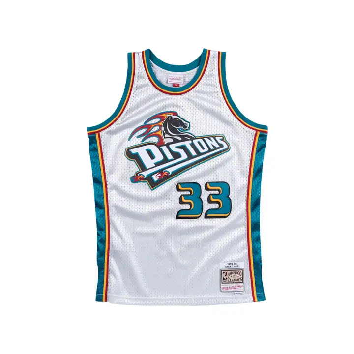 Maillot DETROIT PISTONS MN Platinum Swingman Grant Hill argent/