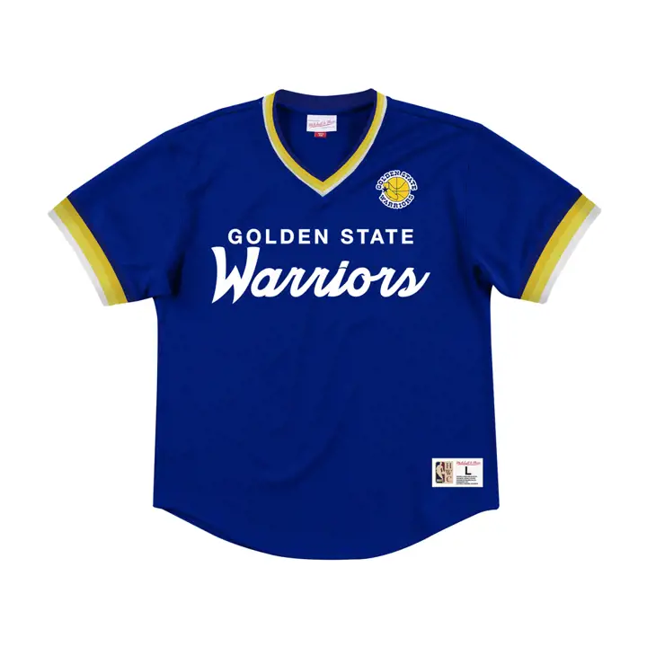 T-shirt en maille à col en V Golden State Warriors MN Special Script rbl