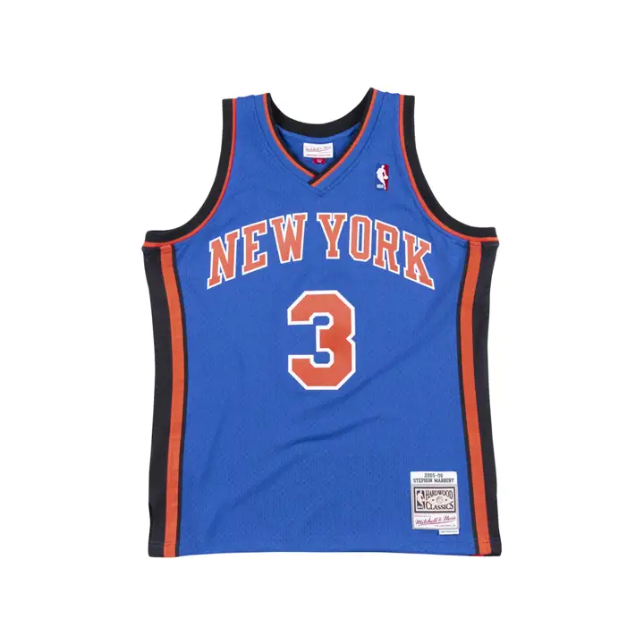 Maillot NBA M&N Swingman KNICKS Stephon Marbury bleu