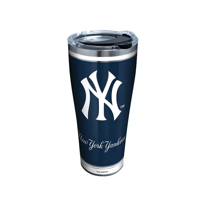 New York Yankees 30oz MLB Home Run en acier inoxydable marine/argent