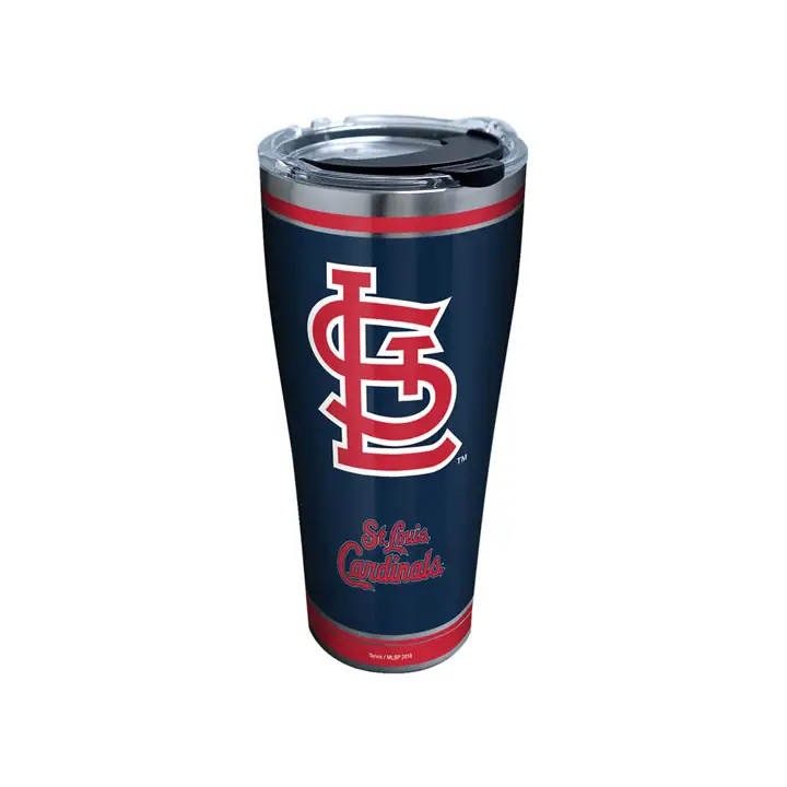 St. Louis Cardinals Gobelet isotherme 30 oz MLB Home Run en acier inoxydable marine/