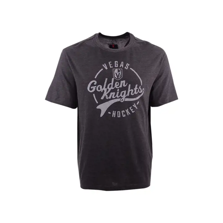 T-shirt trois matières charbon de bois LNH prolongation des Golden Knights de Vegas
