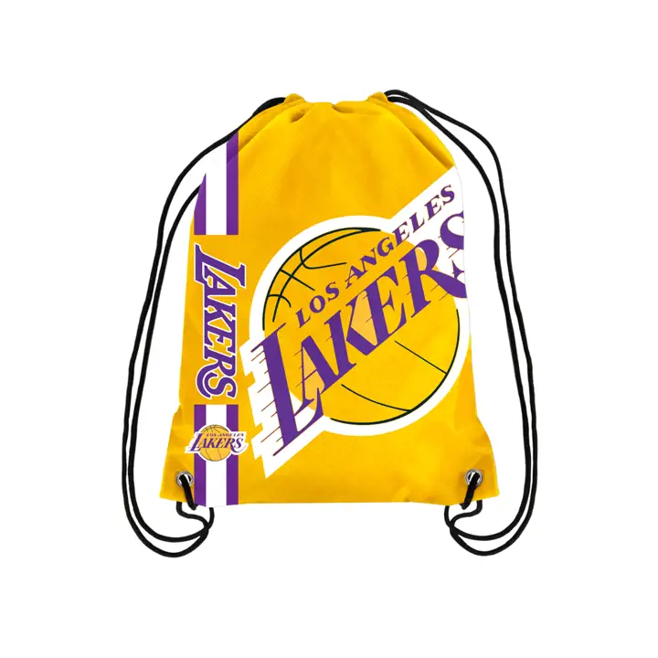 Sac à dos à cordon avec grand logo des Lakers de Los Angeles