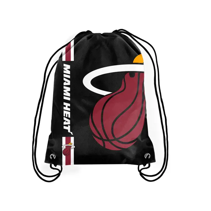Sac à dos à cordon avec grand logo des Miami Heat