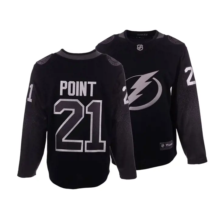 Maillot de joueur NHL Breakaway Lightning Brayden Point blk