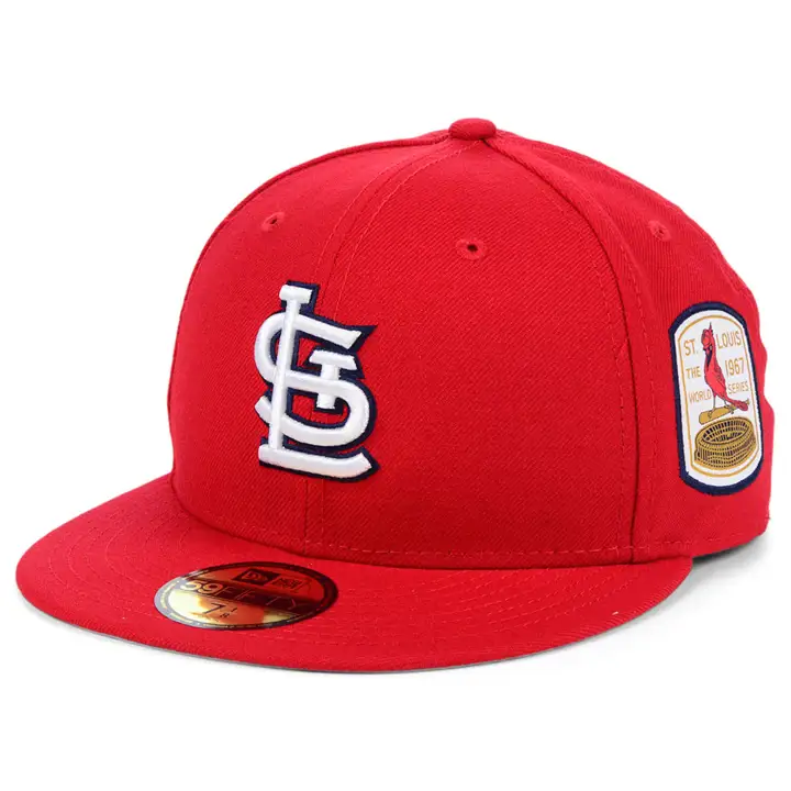 CASQUETTE ST. LOUIS CARDINALS MLB World Series Patch 59FIFTY ROUGE