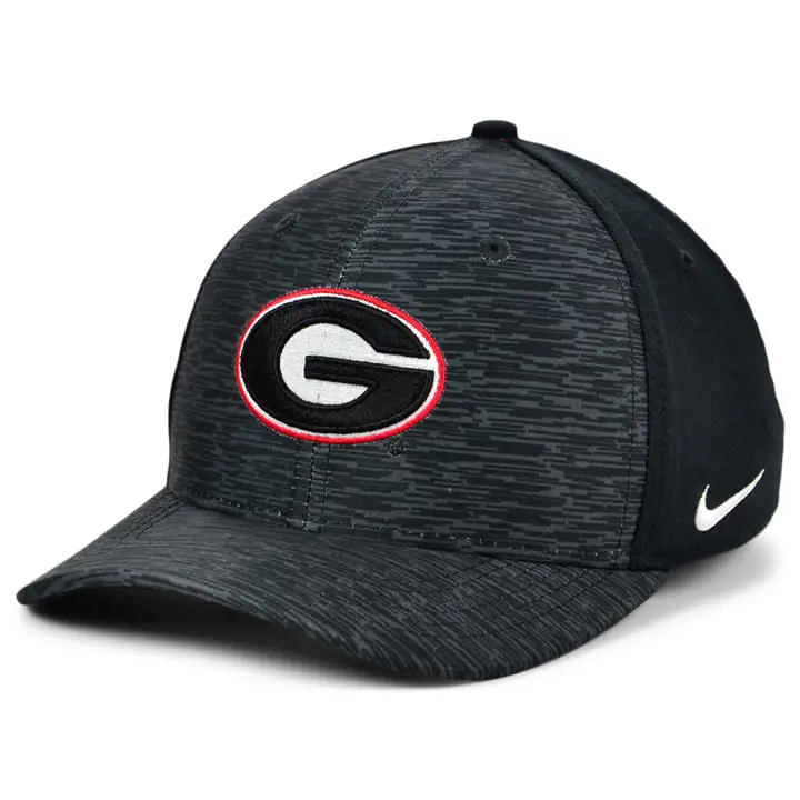 Casquette de baseball Velocity Flex NCAA Georgia Bulldogs noire