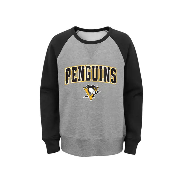 Pittsburgh Penguins NHL Sweat-shirt Ras du Cou Enfant Chief gris