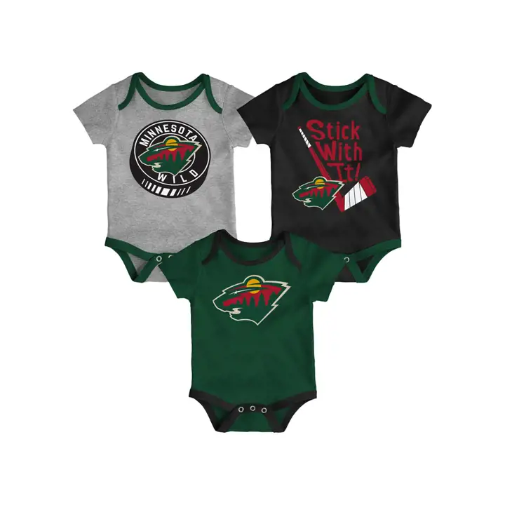 Ensemble grenouillère et pyjama naissance Minnesota Wild NHL 19 grn
