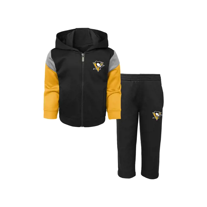 Ensemble de pantalon et bloquer Pittsburgh Penguins NHL pour bébé 19 noir