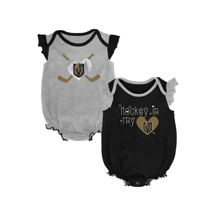 Ensemble 2 pièces de joueur d'équipe NHL pour nouveau-né fille Vegas Golden Knights