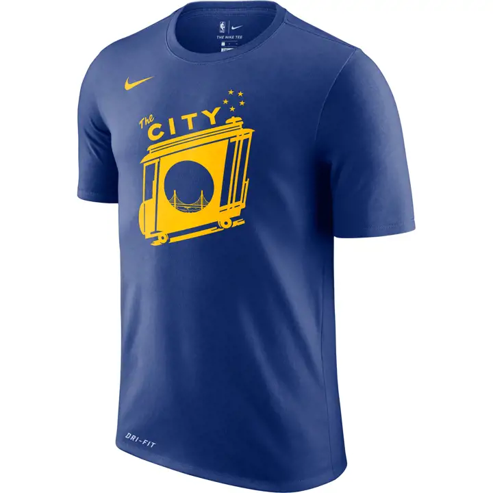 T-shirt WARRIORS NBA HWC Logo 19 The City Bleu