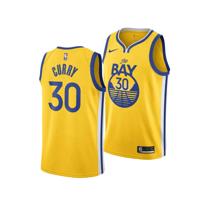 MAILLOT NBA SWINGMAN STEPHEN CURRY jaune