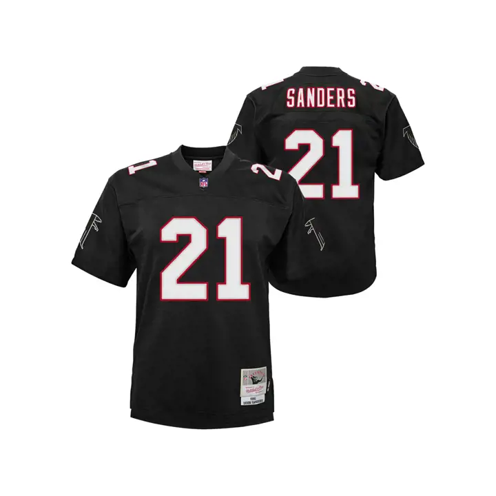 Maillot de joueur retraité Deion des Atlanta Falcons NFL pour jeune Legacy