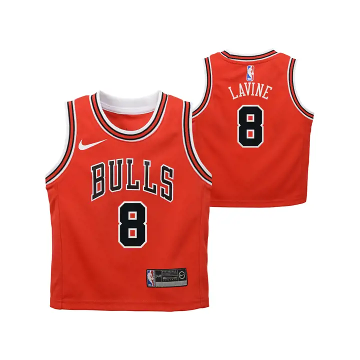 Maillot replica icône Zach LaVine Chicago Bulls NBA pour bébé rouge