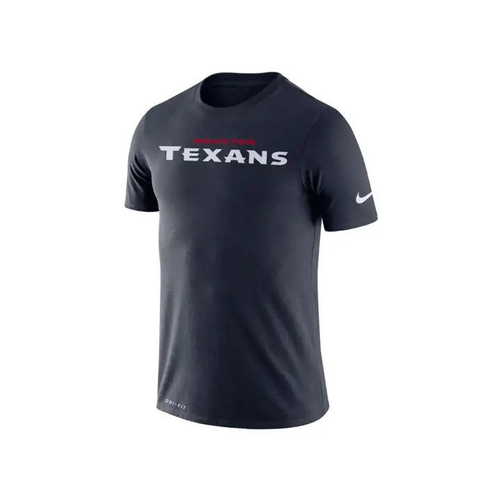 T-shirt NFL Dri-Fit Cotton Essential Wordmark HOUSTON TEXANS Bleu