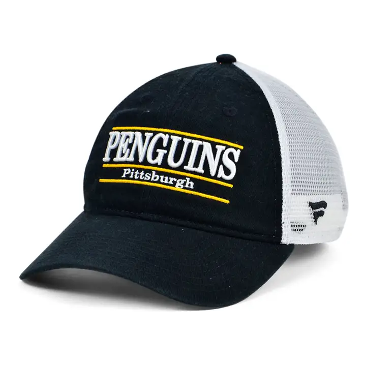 Casquette filet trucker Pittsburgh Penguins LNH noir/blanc