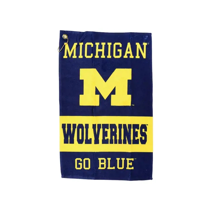 Serviette de sport blanche Michigan Wolverines