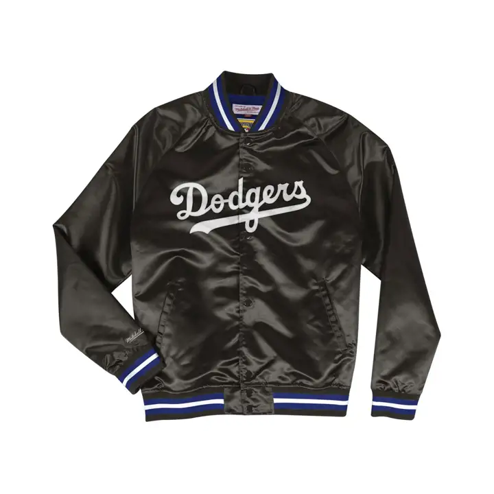 DODGERS MLB M&N Veste Légère en Satin noire