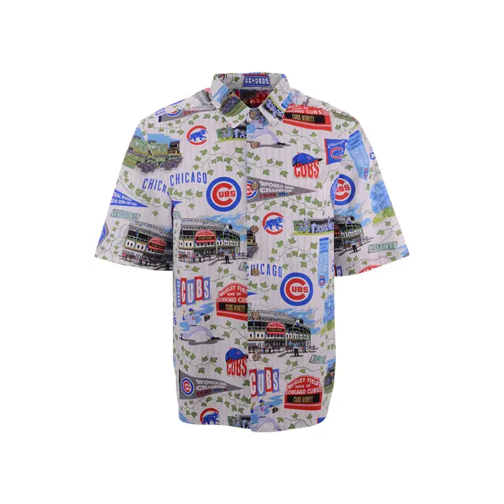 Haut MLB Scenic Print manches courtes Chicago Cubs ast