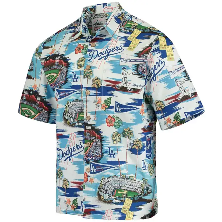 Haut MLB Scenic Print Manches Courtes Los Angeles Dodgers