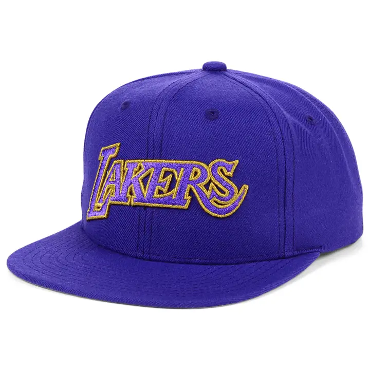 Casquette Snapback dorée de l'équipe NBA des Lakers de Los Angeles