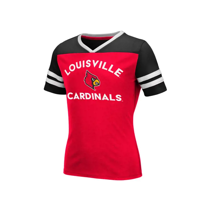 T-shirt Louisville Cardinals NCAA Faboo Girls pour filles 19 rouge/n