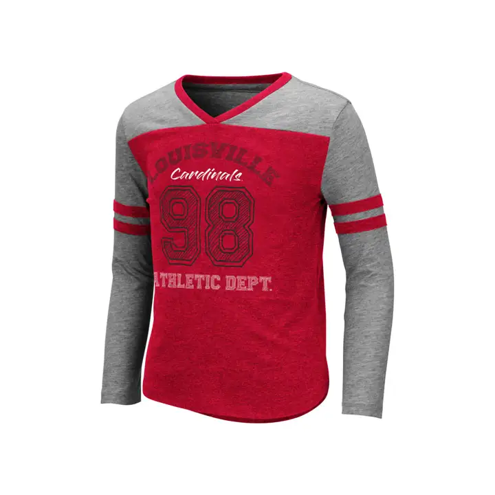 T-shirt Fille Manches Longues Louisville Cardinals NCAA Hello Nurse 19