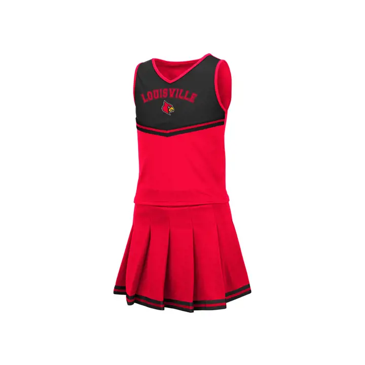 Ensemble de pom-pom girl rose Louisville Cardinals NCAA pour fille 19 gry/rouge