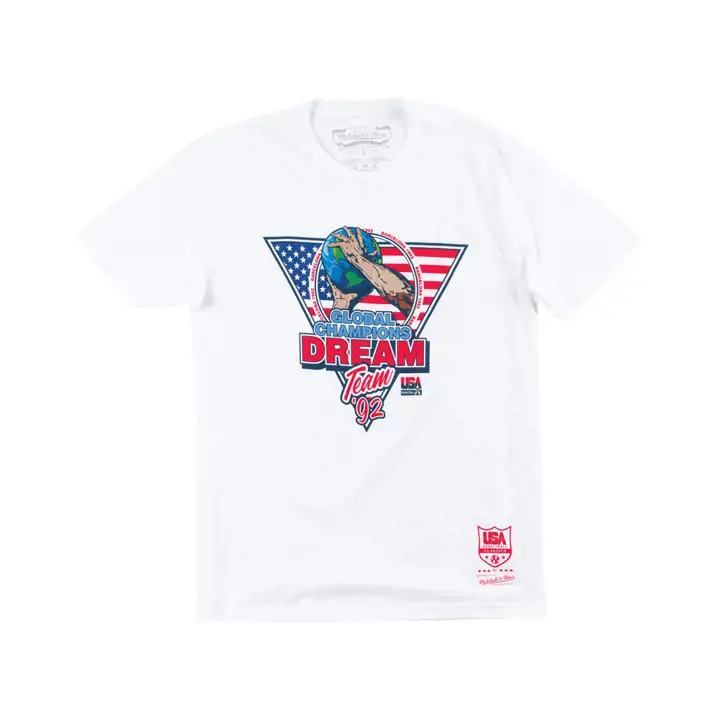 T-shirt USA Basketball MN Champions du monde 1992 blc