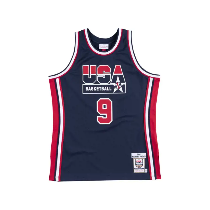 USA Basketball MN NBA Authentic USA Jersey Navy/Red/wht Mich