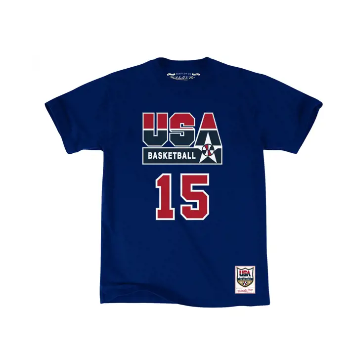 T-shirt Joueur NBA USA Basketball M&N Team USA Navy Earvin "