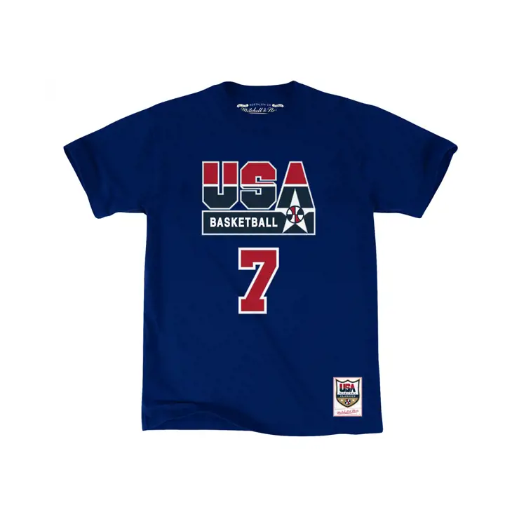 T-shirt Joueur USA Basketball NBA M&N Team USA Marine Larry Bi