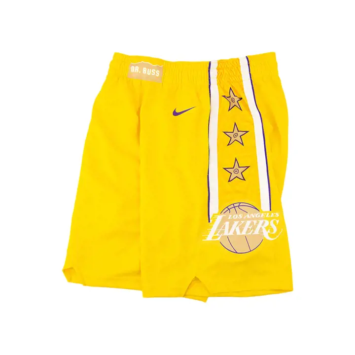 SHORT SWINGMAN NBA CITY LOS ANGELES LAKERS 19 ans jaune