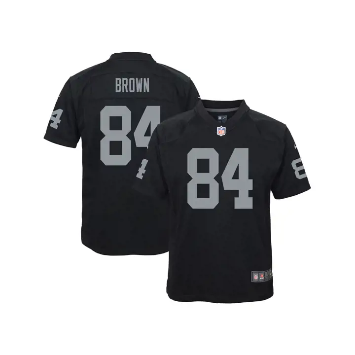 Maillot de match NFL enfant Las Vegas Raiders Antonio Brown noir